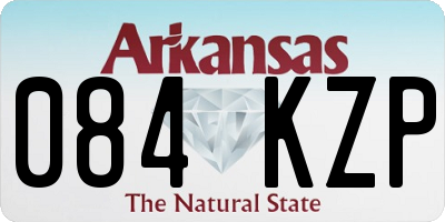 AR license plate 084KZP