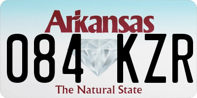 AR license plate 084KZR