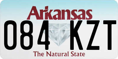 AR license plate 084KZT