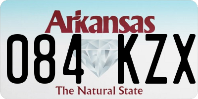 AR license plate 084KZX