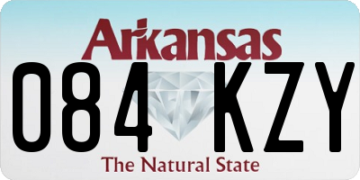 AR license plate 084KZY