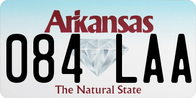 AR license plate 084LAA