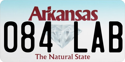 AR license plate 084LAB