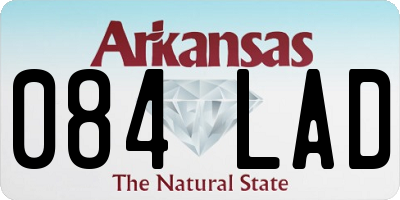AR license plate 084LAD