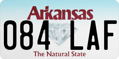 AR license plate 084LAF