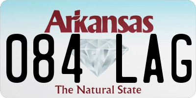 AR license plate 084LAG