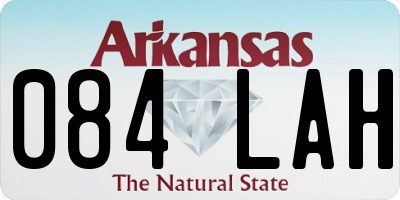 AR license plate 084LAH