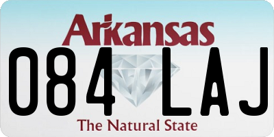 AR license plate 084LAJ