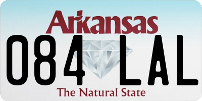 AR license plate 084LAL