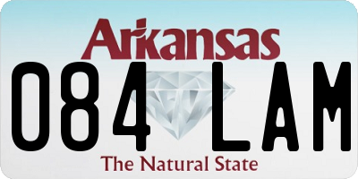 AR license plate 084LAM