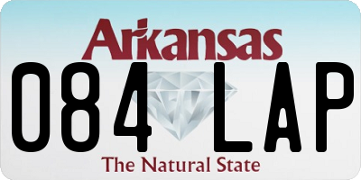 AR license plate 084LAP