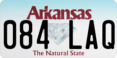 AR license plate 084LAQ