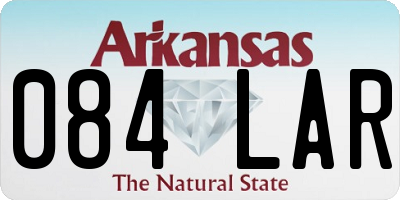 AR license plate 084LAR