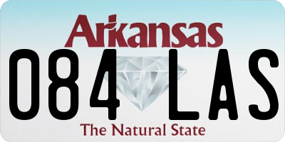 AR license plate 084LAS