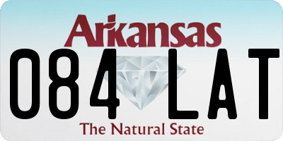 AR license plate 084LAT