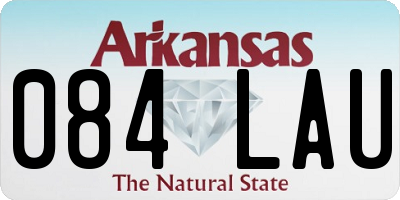 AR license plate 084LAU