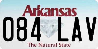 AR license plate 084LAV