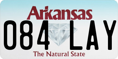 AR license plate 084LAY