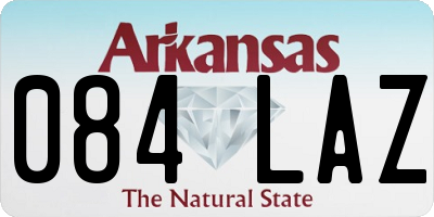 AR license plate 084LAZ