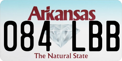 AR license plate 084LBB