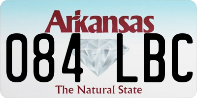 AR license plate 084LBC