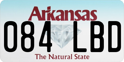 AR license plate 084LBD