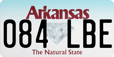AR license plate 084LBE