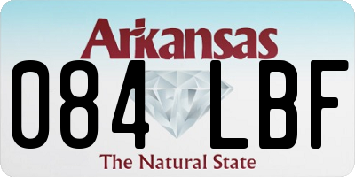 AR license plate 084LBF