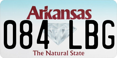 AR license plate 084LBG