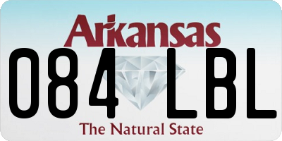 AR license plate 084LBL