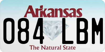 AR license plate 084LBM