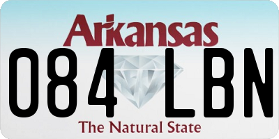 AR license plate 084LBN