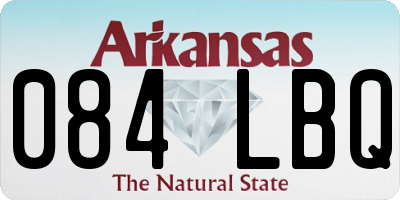 AR license plate 084LBQ