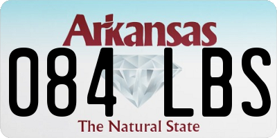 AR license plate 084LBS