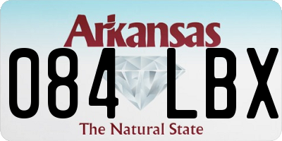 AR license plate 084LBX