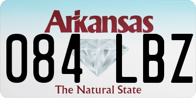 AR license plate 084LBZ