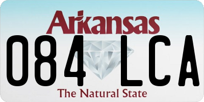 AR license plate 084LCA
