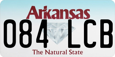 AR license plate 084LCB