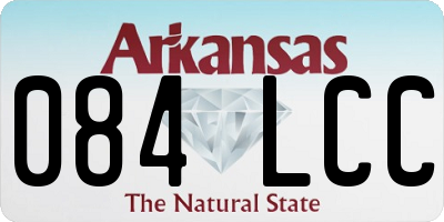 AR license plate 084LCC