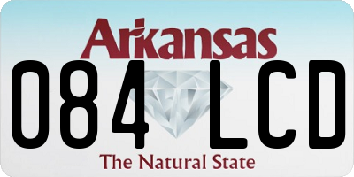AR license plate 084LCD