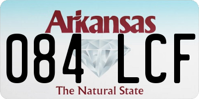 AR license plate 084LCF
