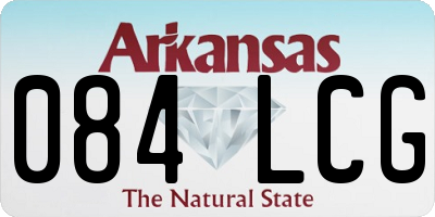 AR license plate 084LCG