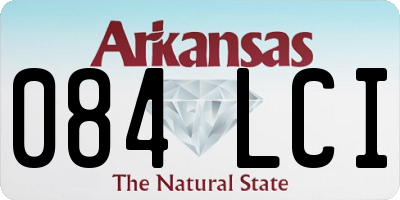 AR license plate 084LCI