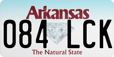 AR license plate 084LCK