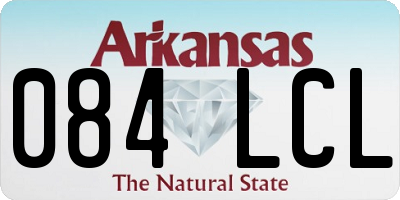 AR license plate 084LCL