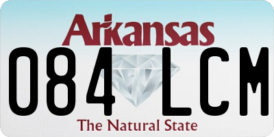 AR license plate 084LCM