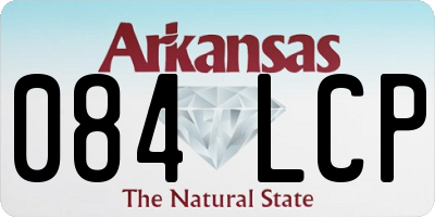 AR license plate 084LCP