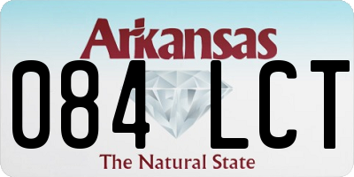 AR license plate 084LCT
