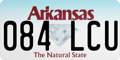 AR license plate 084LCU