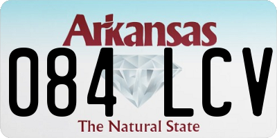 AR license plate 084LCV